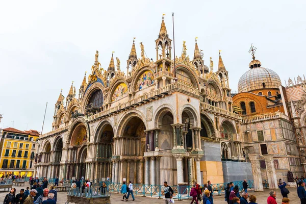 Venice Itálie Září 2019 Bazilika Marka Náměstí Marka Benátky Itálie — Stock fotografie