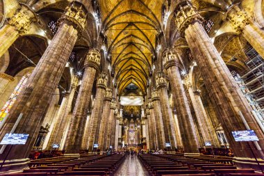 Duomo di Milano Katedrali Duomo Meydanı 'nda. Milano, İtalya.