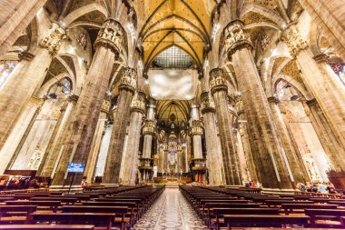 Duomo di Milano Katedrali Duomo Meydanı 'nda. Milano, İtalya.