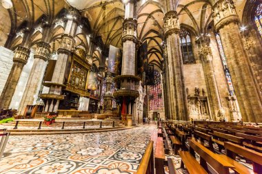 Duomo di Milano Katedrali Duomo Meydanı 'nda. Milano, İtalya.