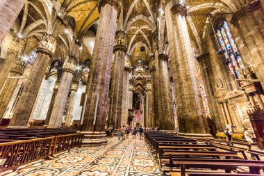 Duomo di Milano Katedrali Duomo Meydanı 'nda. Milano, İtalya.