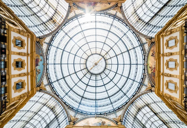 Milano Itália Julho 2019 Galleria Vittorio Emanuele Milão Itália Famoso — Fotografia de Stock