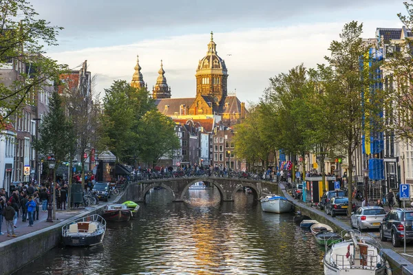 Amsterdam Nederland September 2017 Basiliek Van Sint Nicolaas Amsterdam Basiliek — Stockfoto