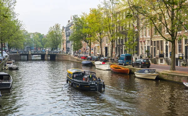 Amsterdam Nederländerna September 2017 Amsterdams Centrum Vacker Utsikt Över Amsterdams — Stockfoto