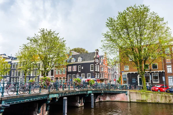 Amsterdam Niederlande September 2017 Amsterdam City Center Schöne Aussicht Auf — Stockfoto