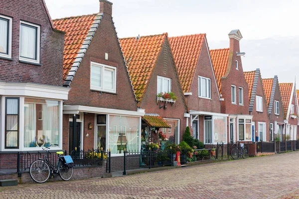Volendam Ist Eine Stadt Nord Holland Den Niederlanden Farbige Häuser — Stockfoto