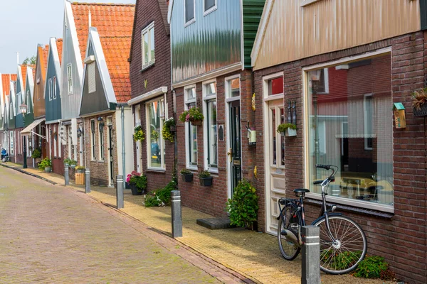 Volendam Ist Eine Stadt Nord Holland Den Niederlanden Farbige Häuser — Stockfoto