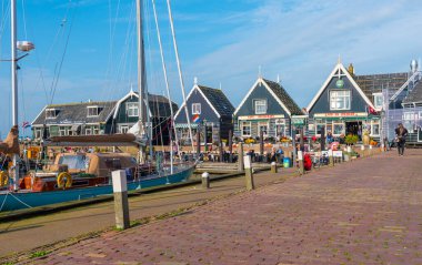 MARKEN, NETHERLANDS - 1 Ekim 2017: Marken, Kuzey Hollands, Hollanda.