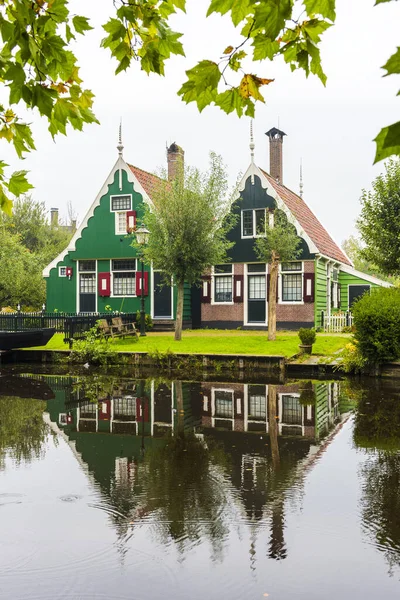 Hagyományos Holland Ház Zaanse Schans Ban Zaanse Schans Egy Tipikusan — Stock Fotó