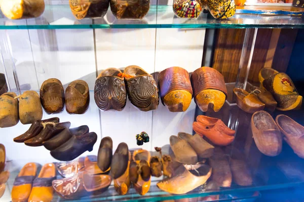 2017 Amsterdam Netherlands September 2017 Traditional Handmade Dutch Wood Clogs — 스톡 사진