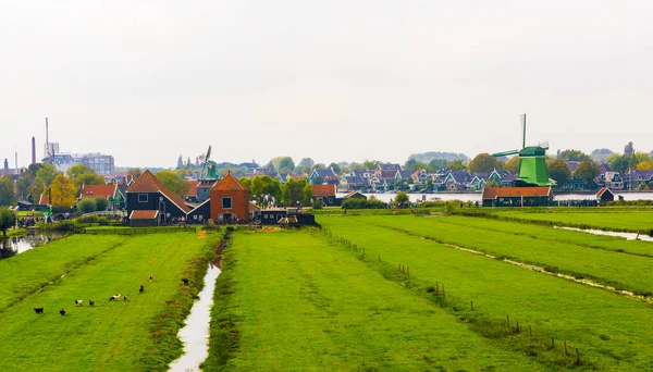 Zaanse Schans Países Baixos Setembro 2017 Zaanse Schans Village Zaanse — Fotografia de Stock