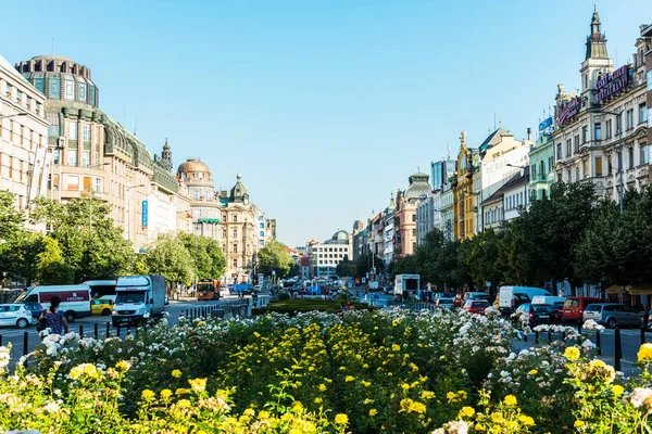 Prague Czech Republic June 2016 Wenceslas Square Prague Czech Republic — Stock Photo, Image