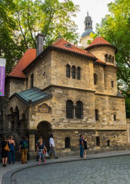 PRAG, CZECH Cumhuriyet - 25 Haziran 2016: Klaus Sinagogu Prag, Çek Cumhuriyeti.