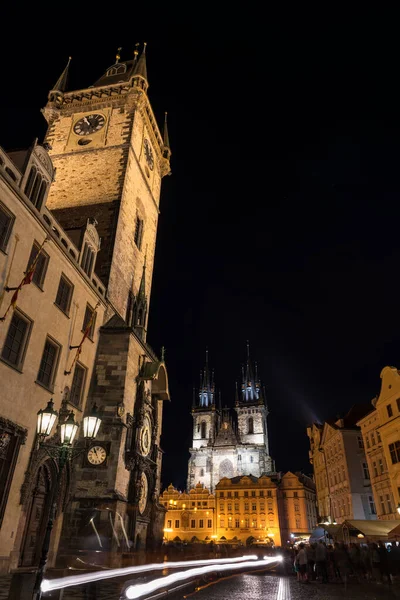 Praha Česká Republika Června 2016 Staroměstské Náměstí Orloj Kostel Panny — Stock fotografie
