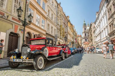 PRAG, CZECH Cumhuriyet - 25 Haziran 2016: Prag Şehir Merkezi. Çek Cumhuriyeti.