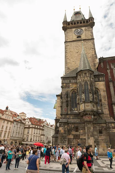 Πραγουε Τσεχικη Δημοκρατια Ιουνιου 2016 Πλατεία Παλιάς Πόλης Αστρονομικό Ρολόι — Φωτογραφία Αρχείου