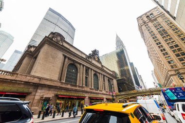 New York, ABD - 31 Eylül 2018 Grand CENTRAL Terminali. Bu tarihsel tren istasyonu dünyanın en büyük tren istasyonudur. Grand Central Terminali, Manhattan, New York.