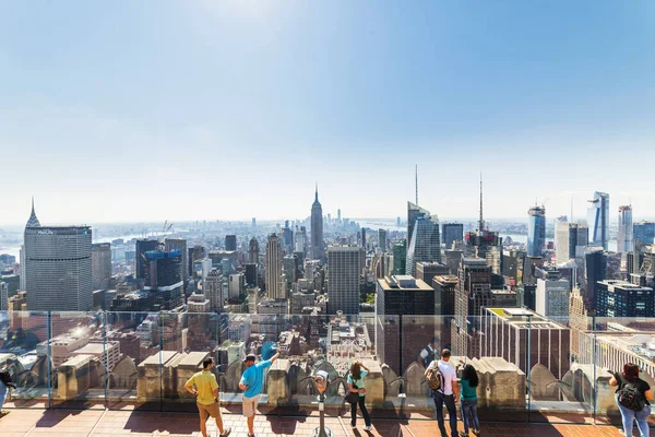 New York Usa September 2018 Top Rock Rockefeller Center Observation — Stock Photo, Image