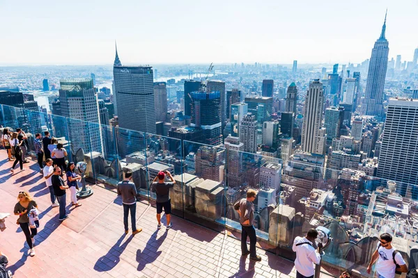 New York Usa September 2018 Top Rock Rockefeller Center Observation — Stock Photo, Image