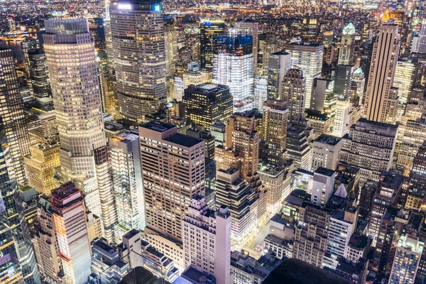 Manhattan New York City Manhattan Skyline Wolkenkrabbers Vanuit Lucht New — Stockfoto