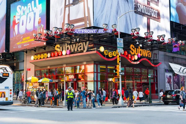 Нью Йорк Сша Сентября 2018 Года Subway Манхэттене Нью Йорк — стоковое фото