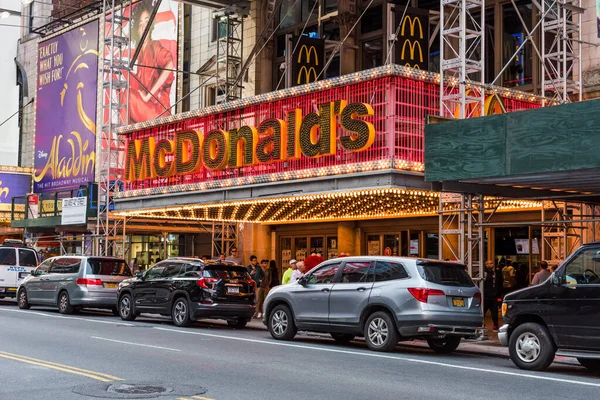 Нью Йорк Сша Сентября 2018 Года Mcdonalds Улице Манхэттене Нью — стоковое фото