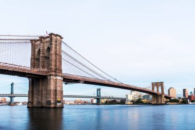 New York 'taki Brooklyn Köprüsü, ABD.