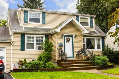 New Jersey, ABD 'deki geleneksel Amerikan Evi. Güzel eski tarz Amerikan evi..