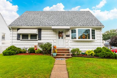 New Jersey, ABD 'deki geleneksel Amerikan Evi. Güzel eski tarz Amerikan evi..