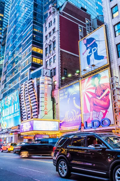 Нью Йорк Сша Сентября 2018 Года Таймс Сквер Ночью Самая — стоковое фото