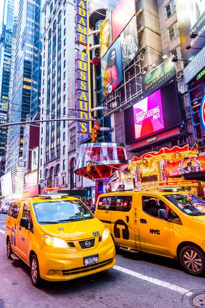 New York Usa September 2018 Times Square Nachts Werelds Meest — Stockfoto