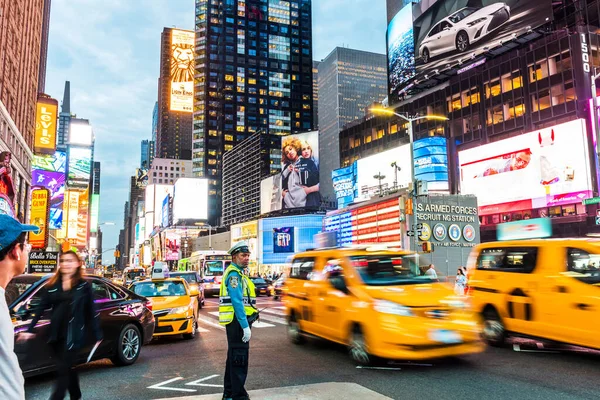Nueva York Septiembre 2018 Times Square Por Noche Atracción Turística — Foto de Stock