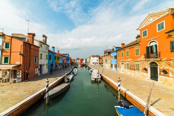 Burano Island Venice September 2019 Кольорові Традиційні Будинки Бурано Острів — стокове фото