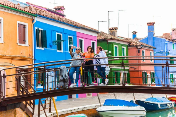 Бурано Венеция Сентября 2019 Года Остров Бурано Венецианской Лагуне Северная — стоковое фото
