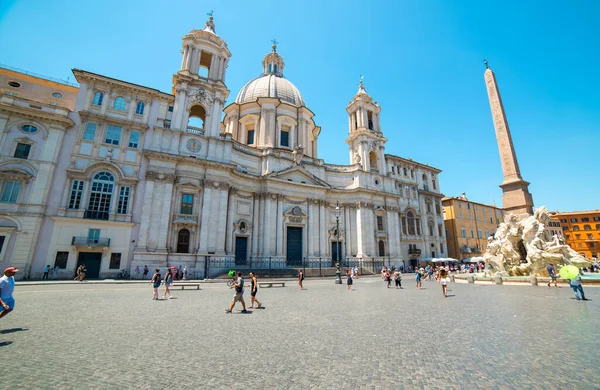 Rome Italy June 2019 Navona Square Piazza Navona 이탈리아로 나보나 — 스톡 사진