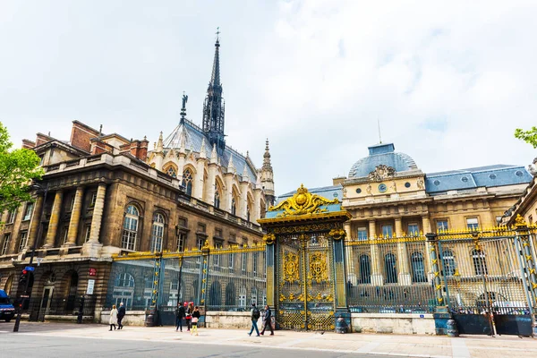 París Francia Mayo 2017 Palacio Justicia Está Situado Centro París — Foto de Stock