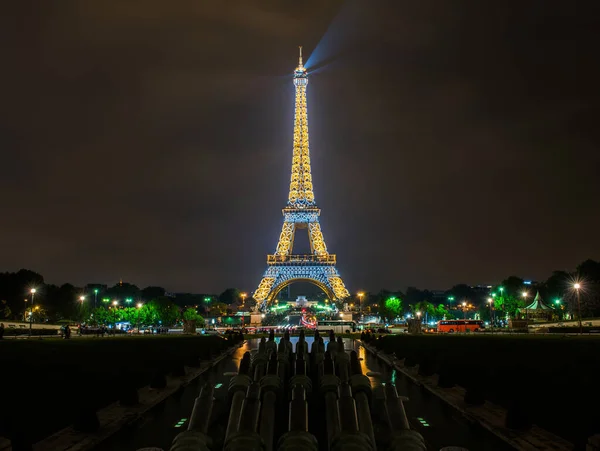 Parijs Frankrijk Mei 2017 Eiffeltoren Nachts Parijs Frankrijk — Stockfoto