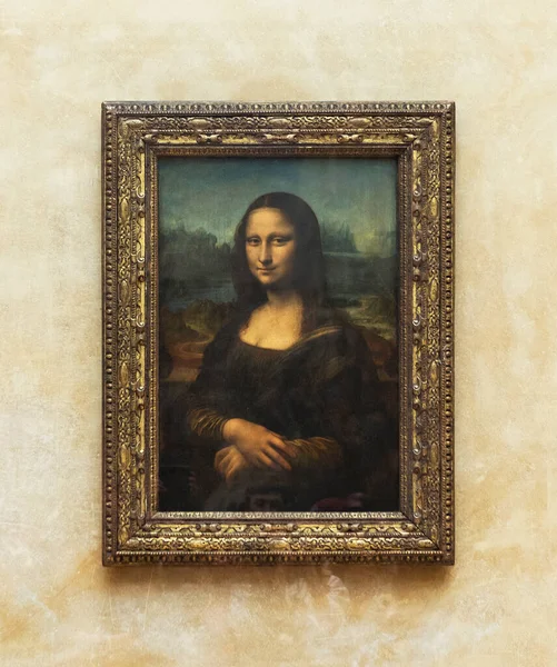 Париж Франция Мая 2017 Года Мона Лиза Музее Лувра Париж — стоковое фото
