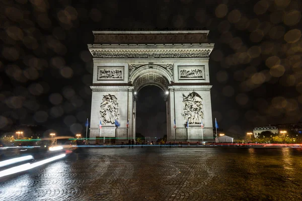Arco Trionfo Parigi Arco Trionfo Trova All Estremità Occidentale Degli — Foto Stock