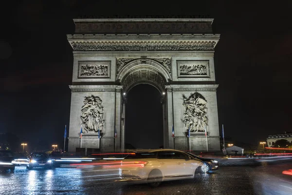 Arco Trionfo Parigi Arco Trionfo Trova All Estremità Occidentale Degli — Foto Stock