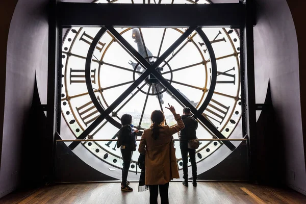 París Francia Mayo 2017 Famoso Reloj Museo Orsay París Francia —  Fotos de Stock