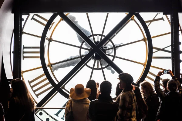 Παρισι Γαλλια Μαϊου 2017 Διάσημο Ρολόι Στο Orsay Museum Παρίσι — Φωτογραφία Αρχείου