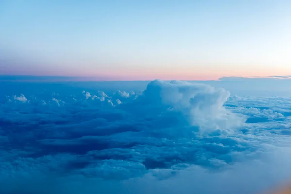 Céu Azul Lindas Nuvens Fundo — Fotografia de Stock