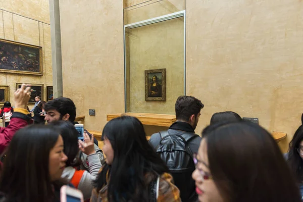 Paris França Maio 2017 Mona Lisa Museu Louvre Paris França — Fotografia de Stock