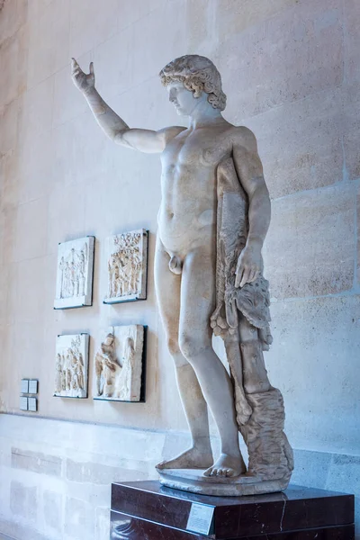 Paris France May 2017 Louvre Museum Interior View Artworks Louvre — Stock Photo, Image