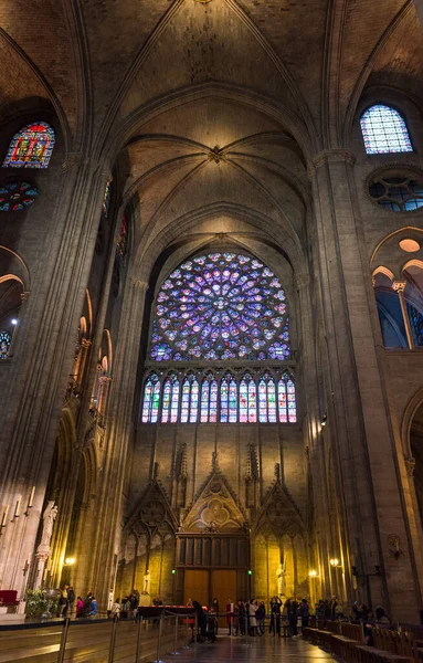 Parigi Francia Maggio 2017 Interno Della Cattedrale Notre Dame Parigi — Foto Stock