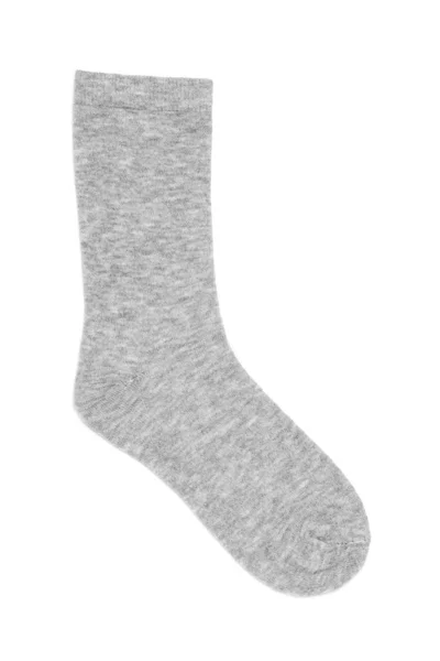Gray Color Tall Socks Isolated White Background — Stock Photo, Image
