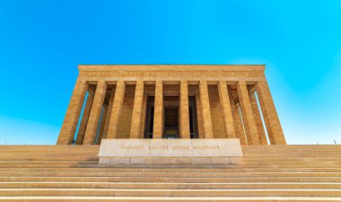 ANKARA, TURKEY - 3 Eylül 2020 ANITKABIR. Anitkabir, Mustafa Kemal Atatürk 'ün mozolesidir. Ankara, Türkiye.