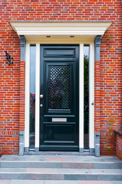 Volendam Niederlande Typische Niederländische Dorfhäuser Volendam Schöne Dorfhausfassade — Stockfoto