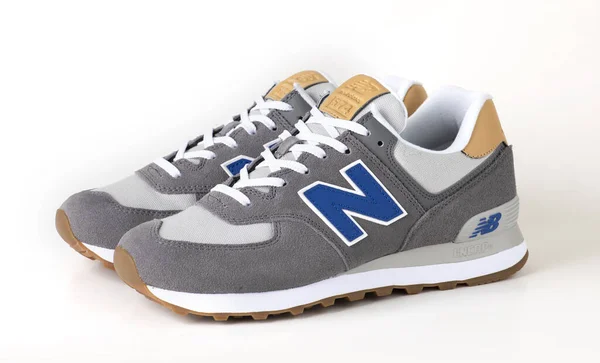 Ιστανβουλ Τουρκια Ιουνιου 2021 Μοντέλο New Balance Shoes 574 Λευκό — Φωτογραφία Αρχείου